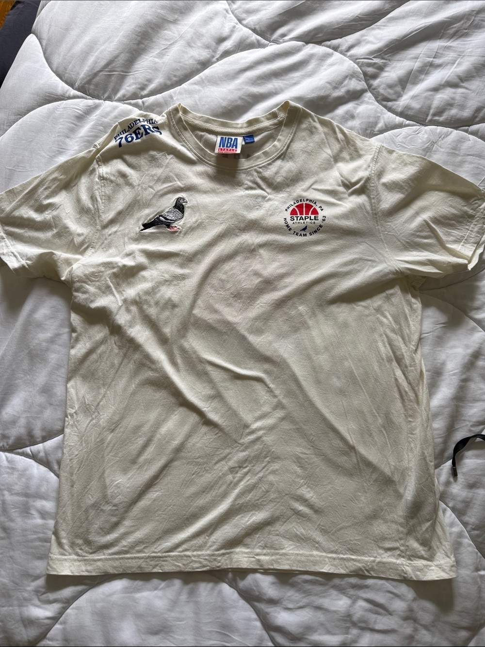Cream Pigeon Graphic Men's T-Shirt